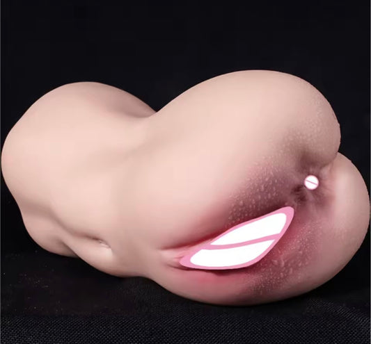 Artificial Vagina Pink Vaginal Dolls Pussy Anus Sucking Penis Deep Throat Male Masturbator Pocket Pussy for Men Adult supplies